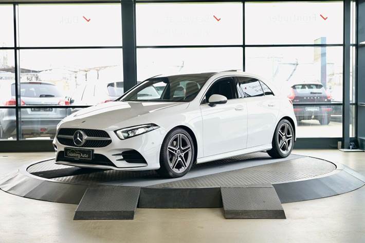 Hvid Mercedes A200 fra 2019