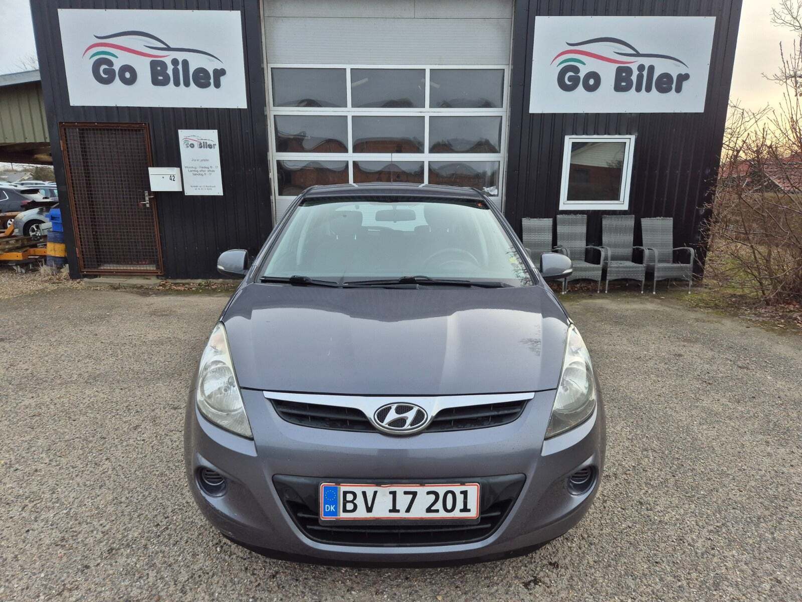 Grøn Hyundai i20 fra 2012