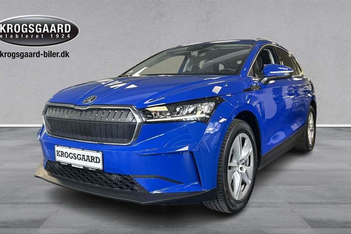 Blå Skoda Enyaq fra 2022