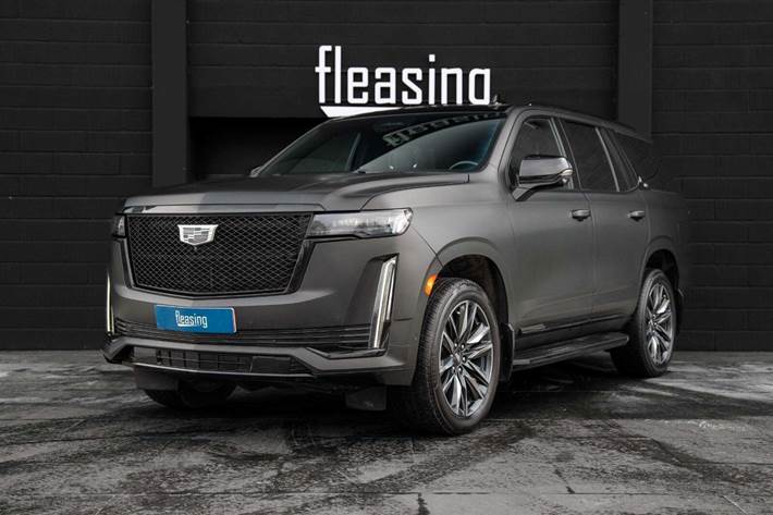 Grå Cadillac Escalade fra 2017