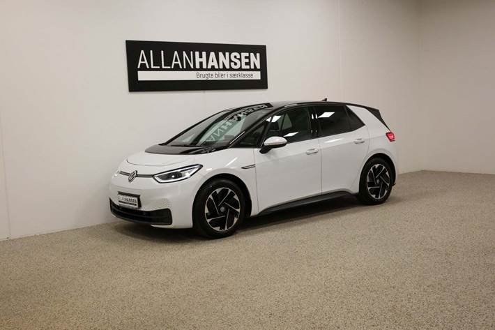 Hvid VW ID.3 fra 2021