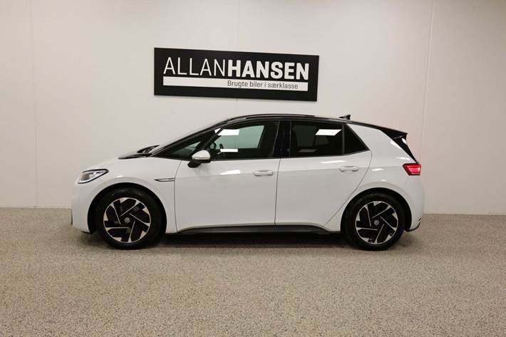 Hvid VW ID.3 fra 2021