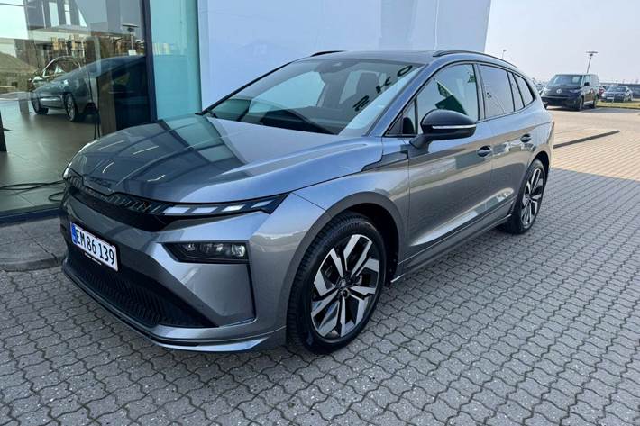 Grå Skoda Enyaq fra 2026