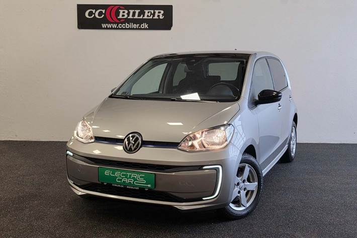 Grå VW E-UP! fra 2021 set udefra