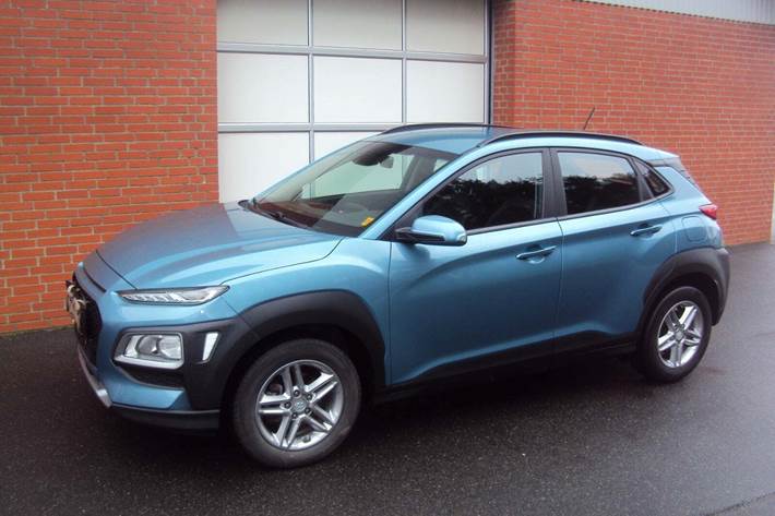 Blå Hyundai Kona fra 2020