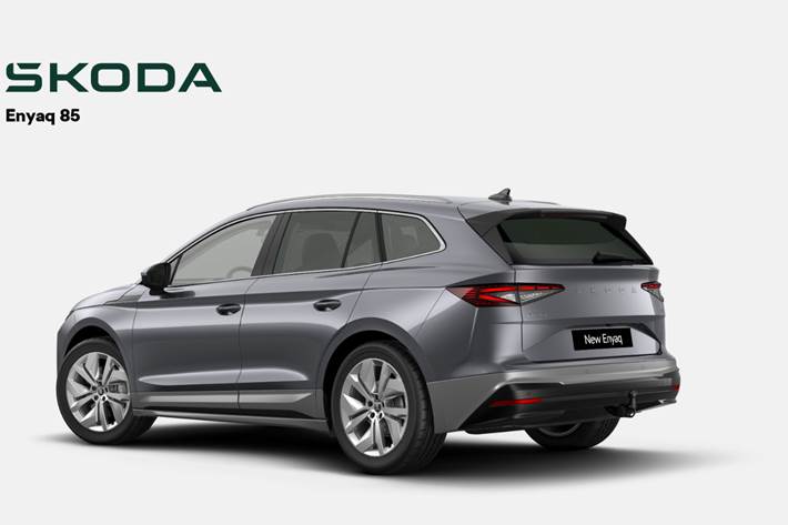 Grå Skoda Enyaq fra 2026
