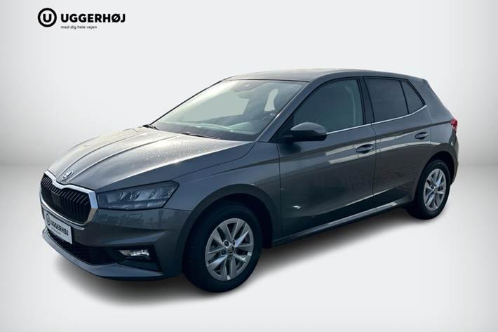 Grå Skoda Fabia fra 2023