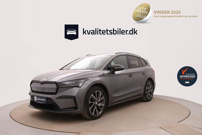 Grå Skoda Enyaq fra 2022