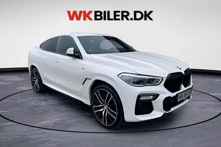 Hvid BMW X6 fra 2020