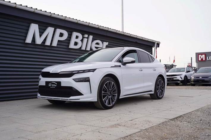 Hvid Skoda Enyaq fra 2026