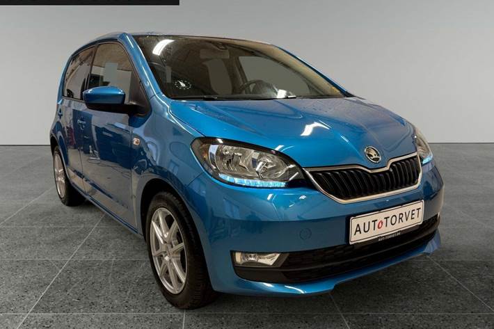 Blå Skoda Citigo fra 2019