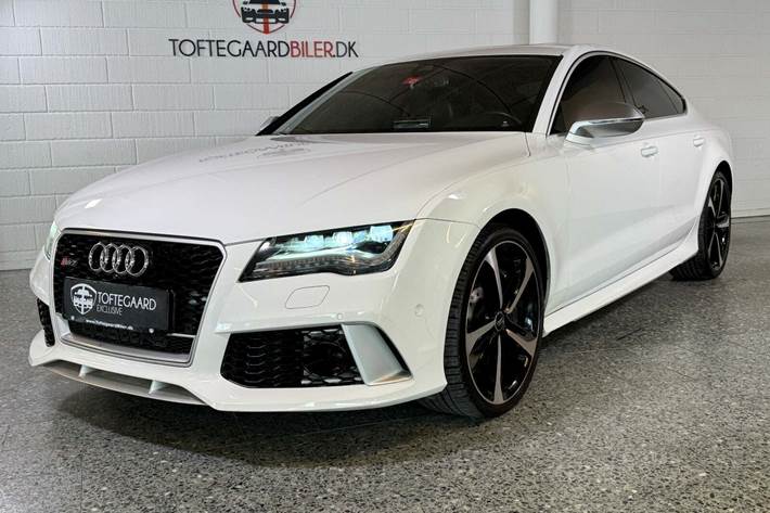 Hvid Audi RS7 fra 2014