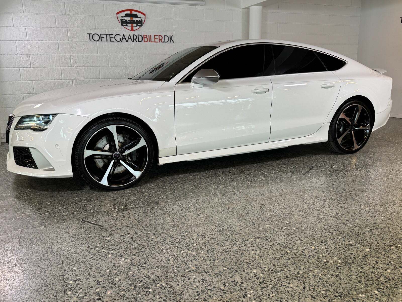 Hvid Audi RS7 fra 2014