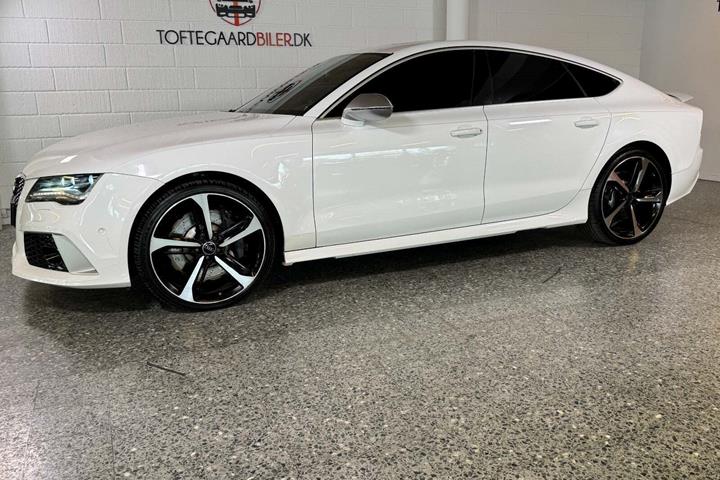 Hvid Audi RS7 fra 2014
