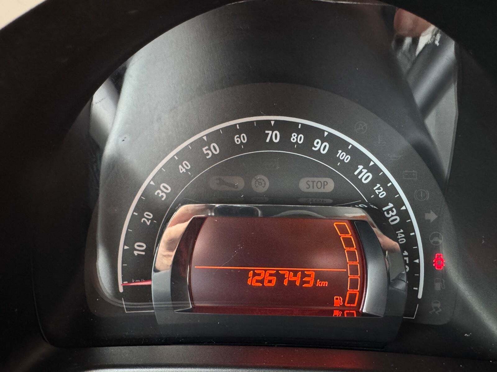 Blå Renault Twingo fra 2014