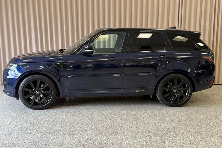 Blå Land Rover Range Rover sport fra 2019