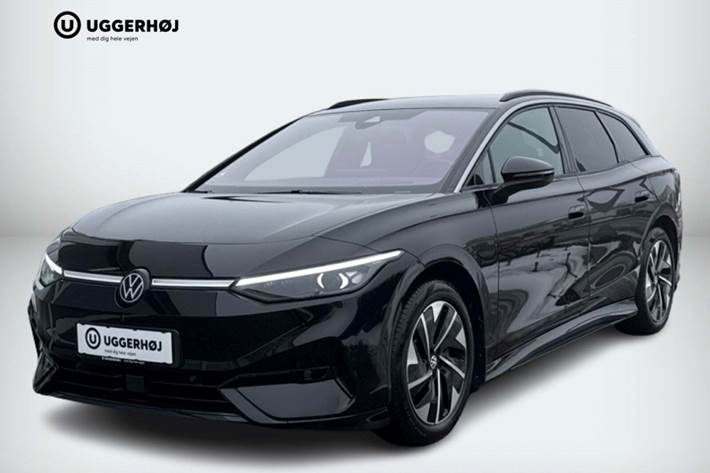 Sort VW ID.7 fra 2025 set udefra