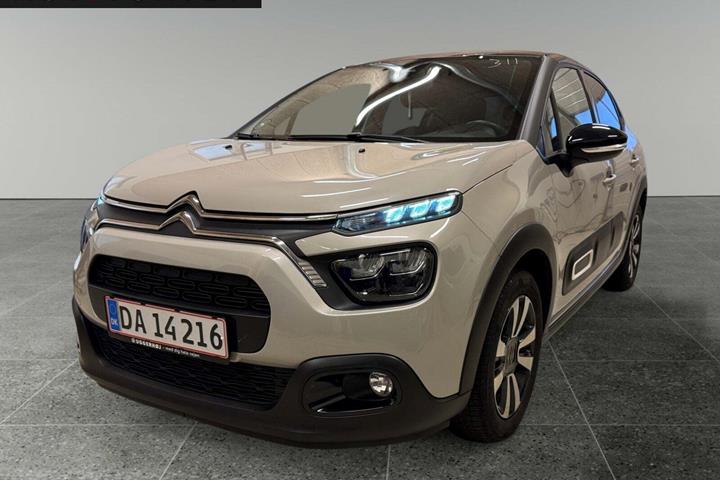 Beige Citroën C3 fra 2021 set udefra