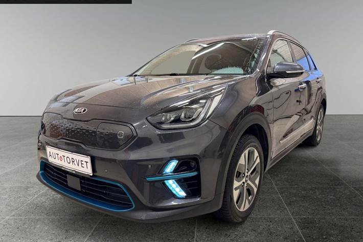 Grå Kia e-Niro fra 2019 set udefra