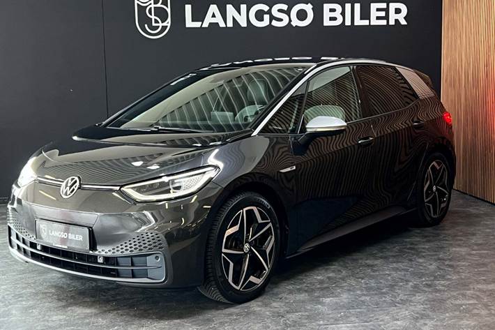 Grå VW ID.3 fra 2021 set udefra
