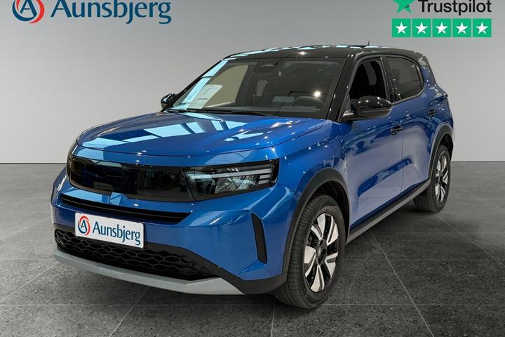Blå Opel Frontera fra 2025 set udefra