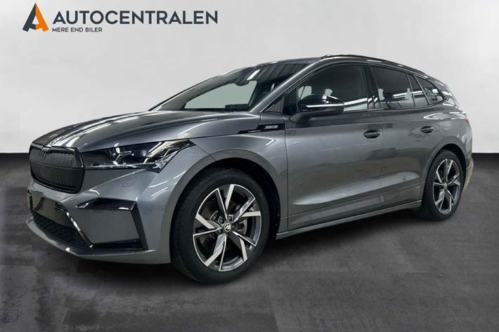 Grå Skoda Enyaq fra 2025