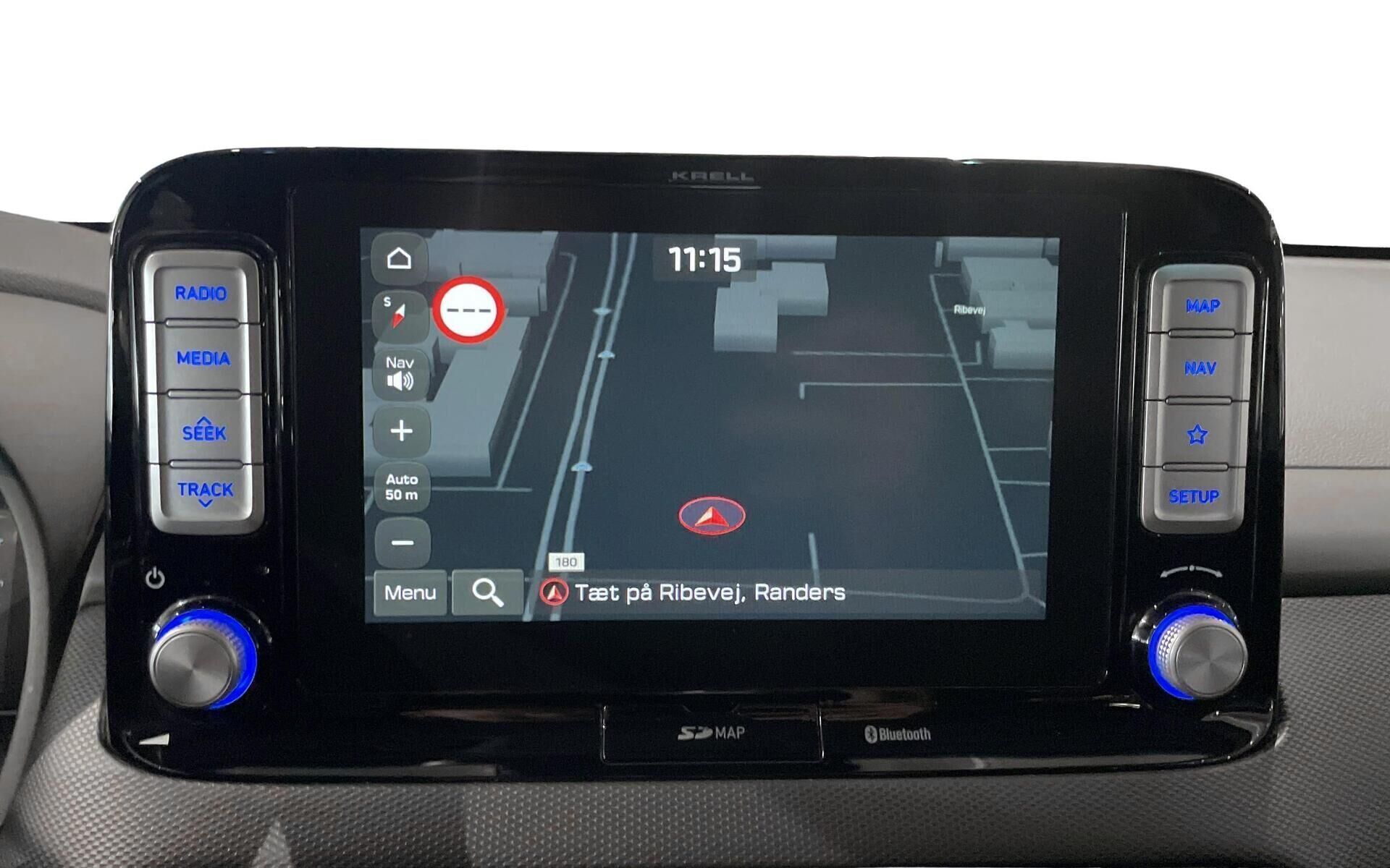 Grå Hyundai Kona fra 2019