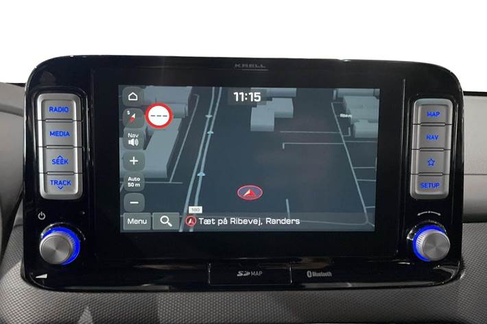 Grå Hyundai Kona fra 2019