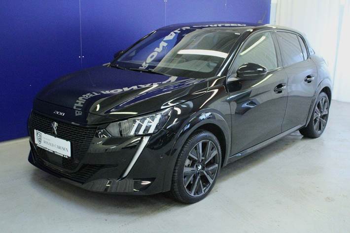 Sort Peugeot e-208 fra 2023