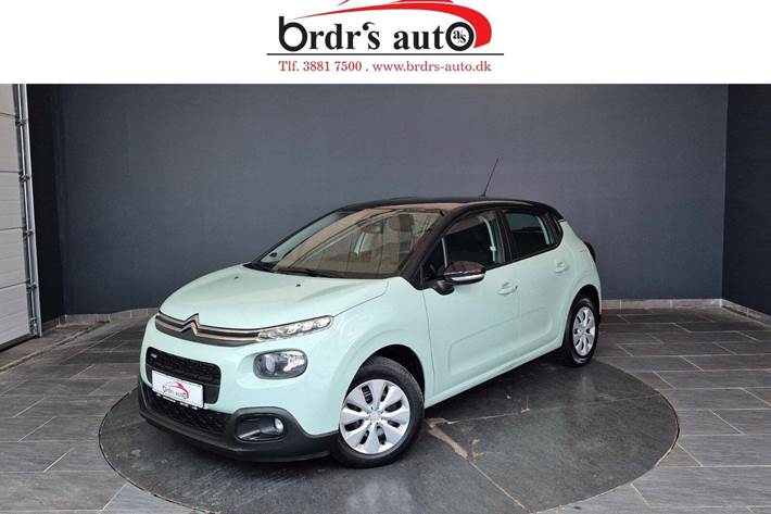 Blå Citroën C3 fra 2017