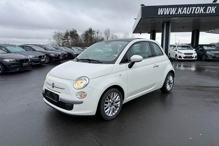Hvid Fiat 500 fra 2014
