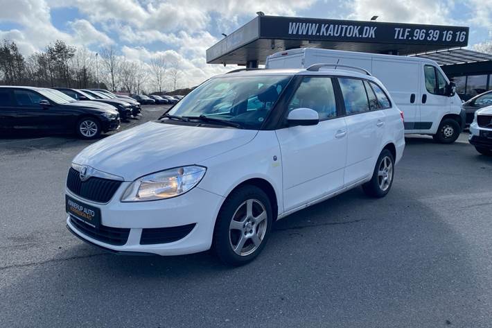 Hvid Skoda Fabia fra 2013
