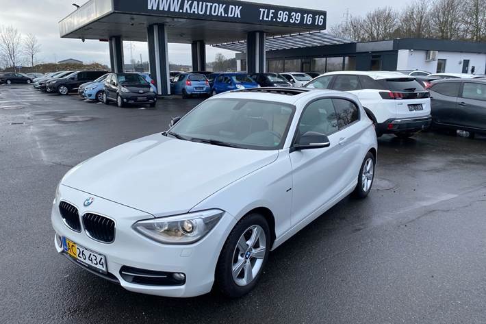 Hvid BMW 118d fra 2014