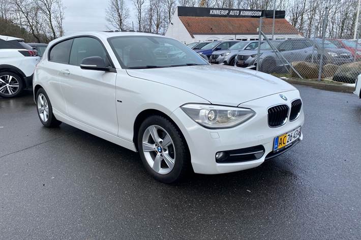 Hvid BMW 118d fra 2014