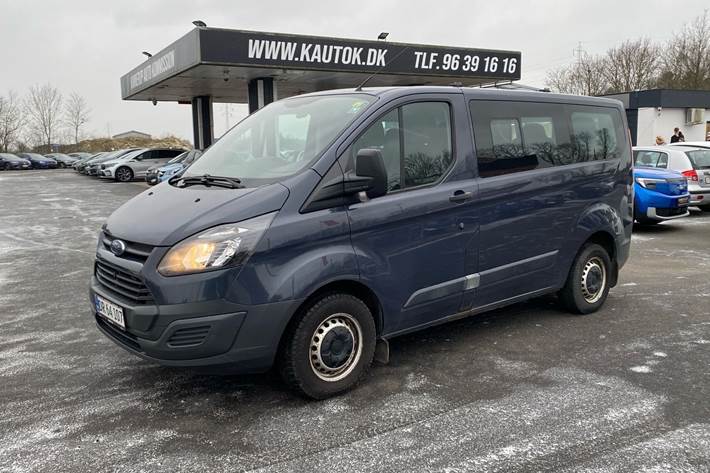 Grå Ford Transit Custom fra 2014
