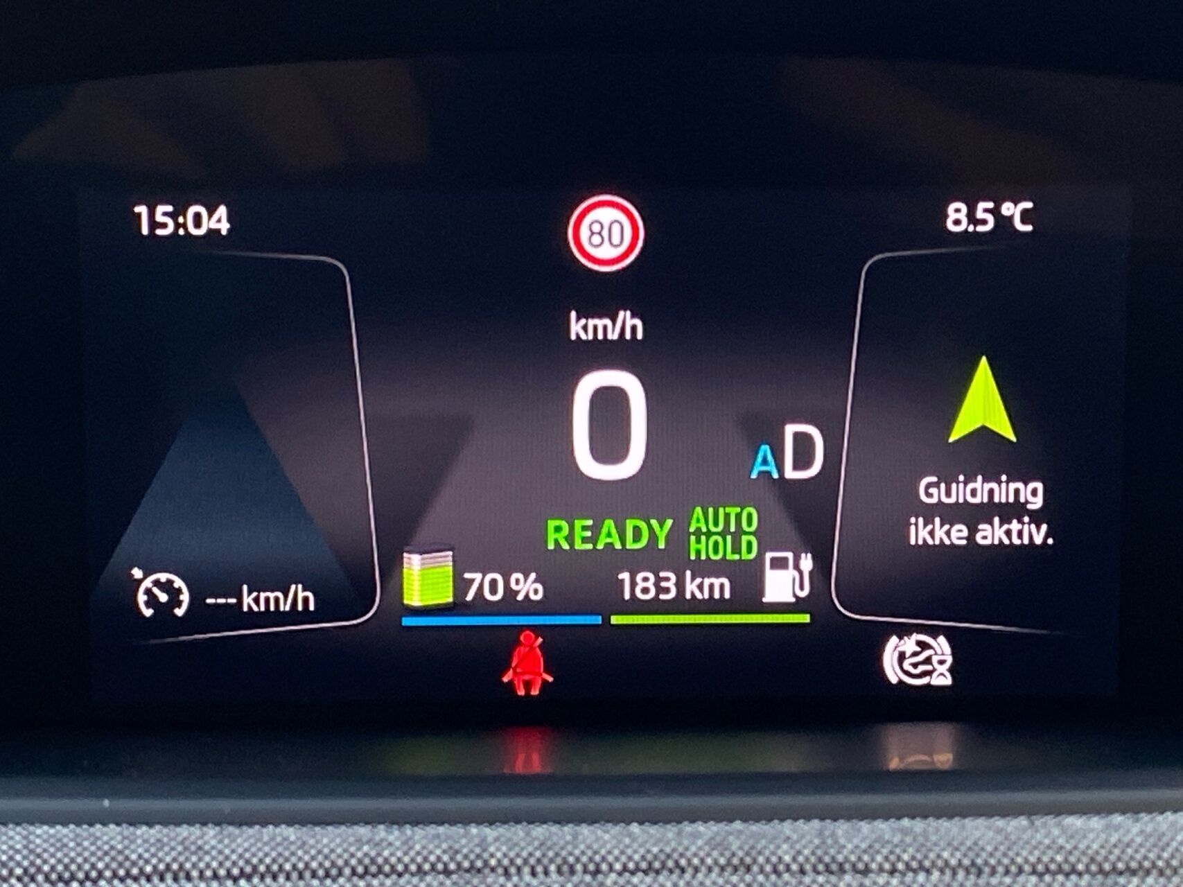 Grå Skoda Enyaq fra 2021