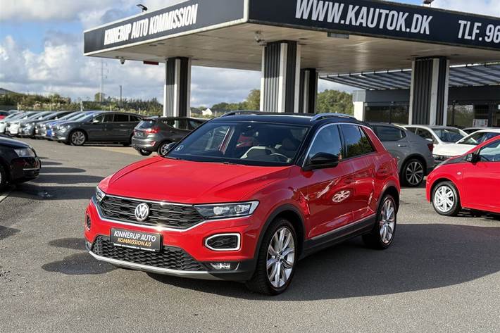 Rød VW T-Roc fra 2018