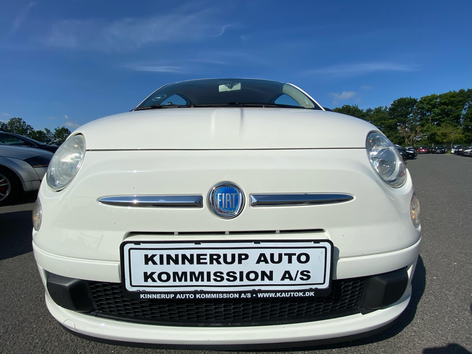 Hvid Fiat 500 fra 2012