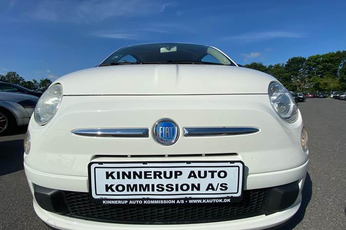 Hvid Fiat 500 fra 2012