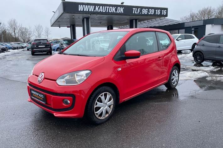 Rød VW up fra 2012