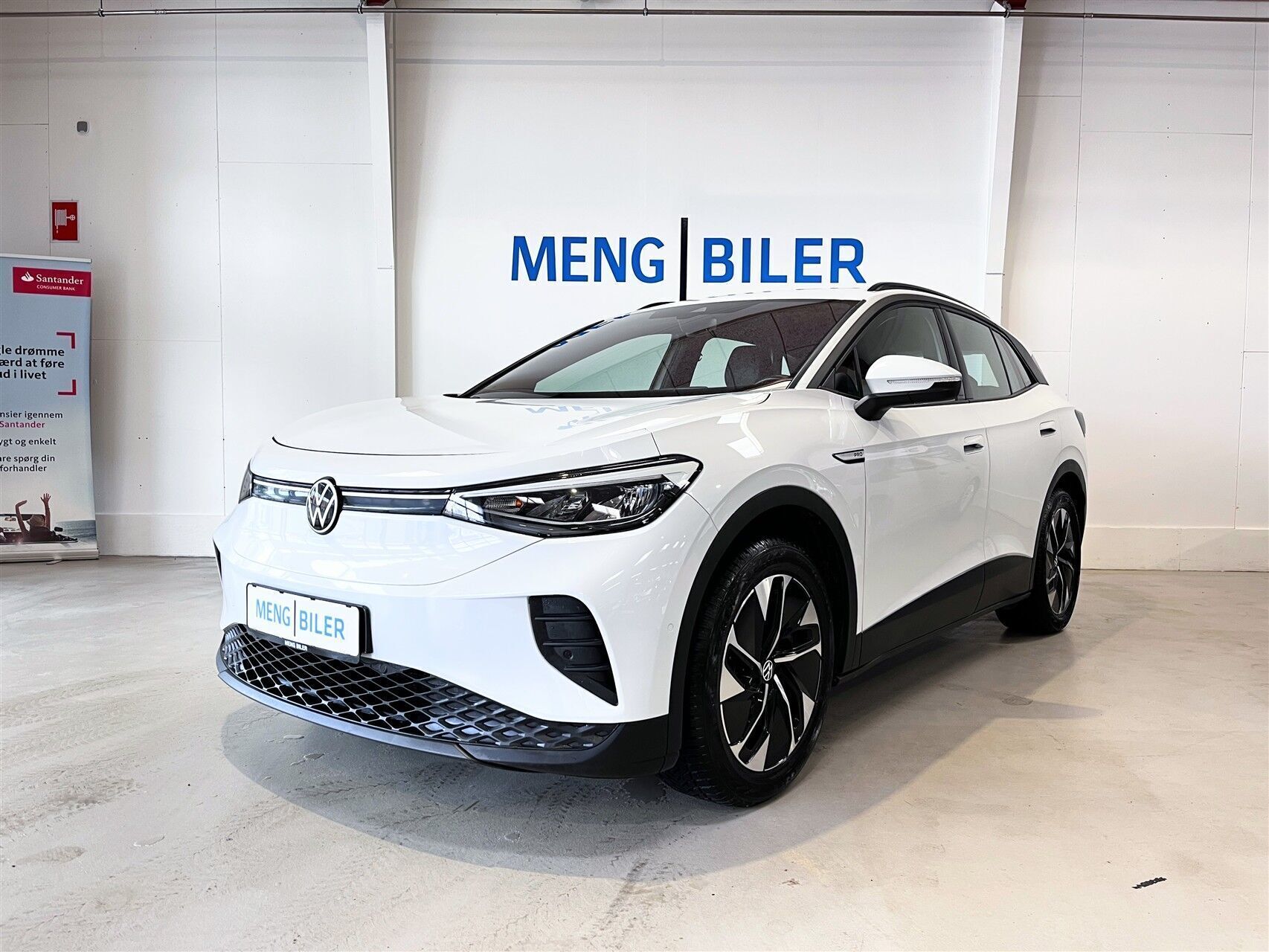 Hvid VW ID.4 fra 2022 set udefra