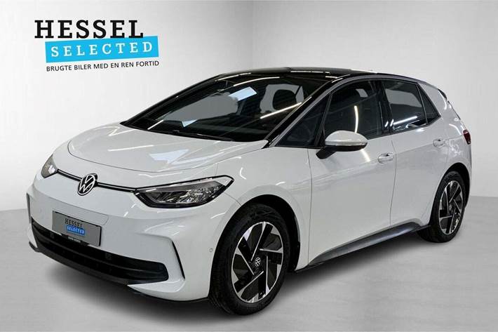 Hvid VW ID.3 fra 2023 set udefra