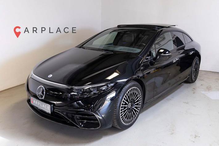 Sort Mercedes EQS450+ fra 2022