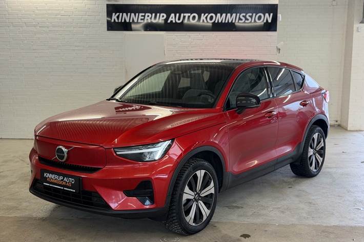 Rød Volvo C40 fra 2023