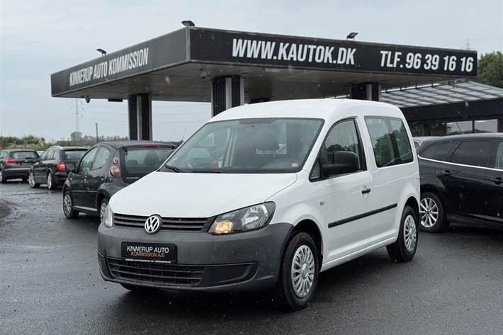Hvid VW Caddy fra 2014