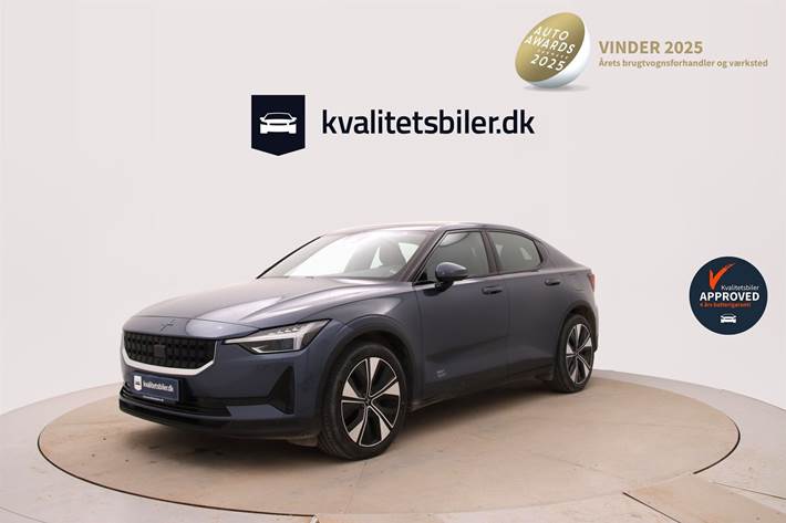 Blå Polestar 2 fra 2023