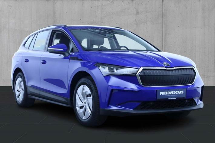 Blå Skoda Enyaq fra 2021