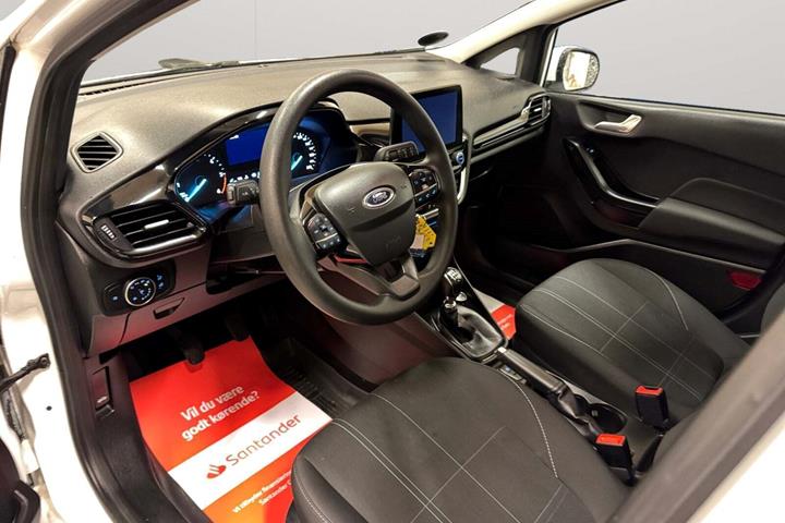 Hvid Ford Fiesta fra 2020