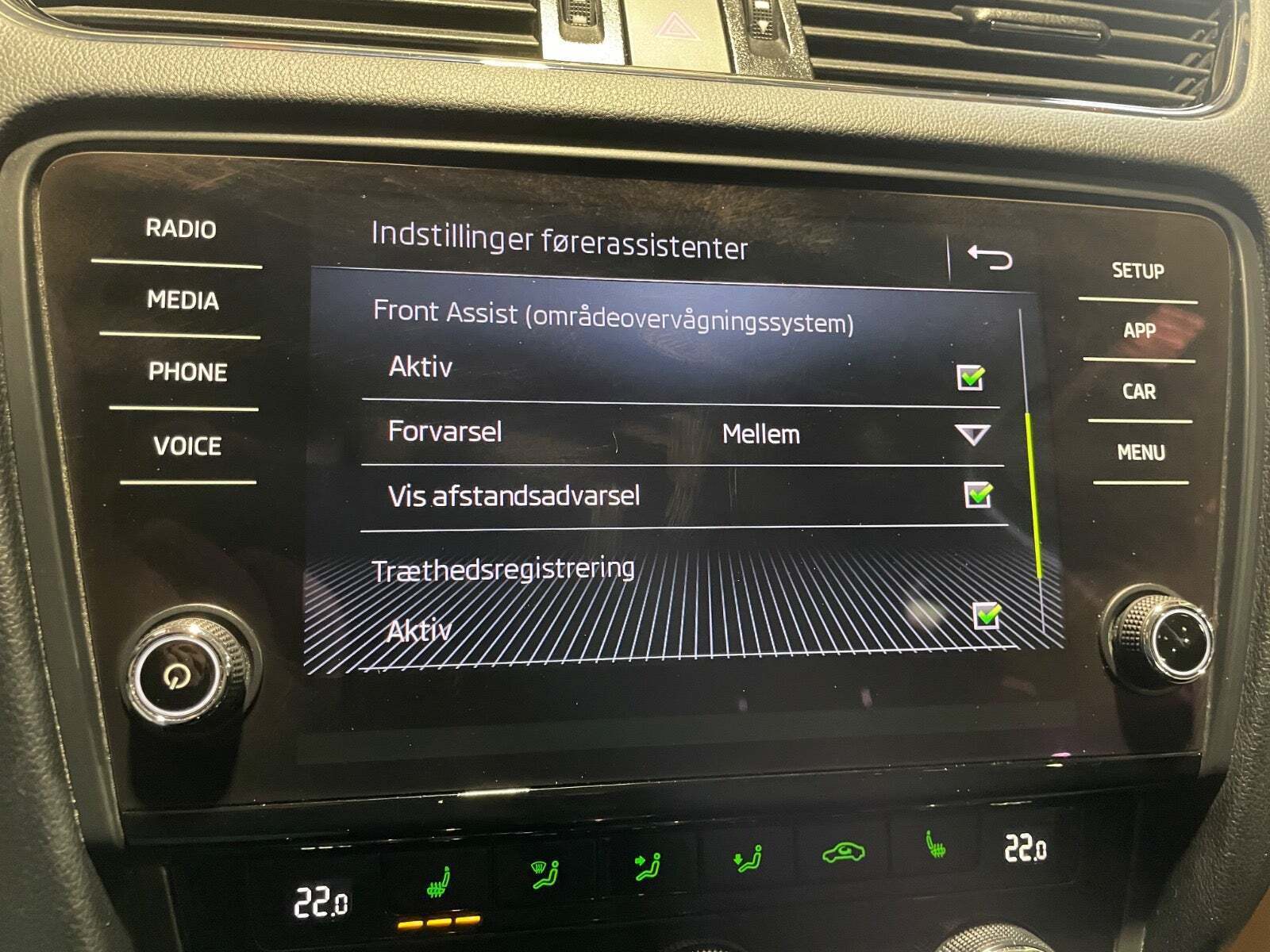 Sort Skoda Octavia fra 2018