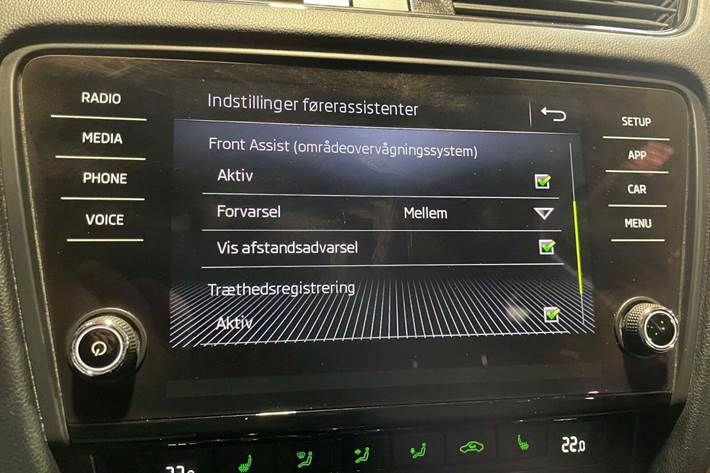 Sort Skoda Octavia fra 2018